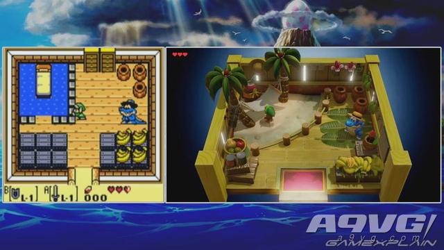 塞尔达传说织梦岛ns版与gbc版画面对比场景忠实还原