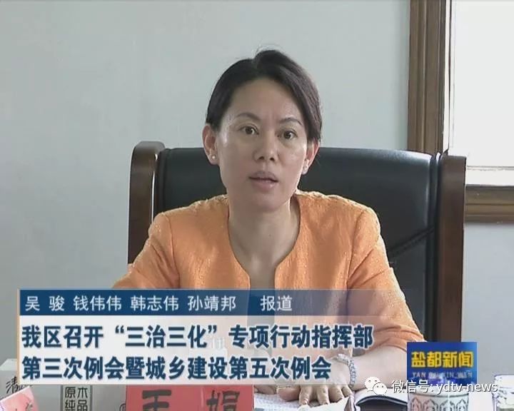 6月20日下午,区委副书记,区长王娟主持召开区"三治三化"专项行动指挥
