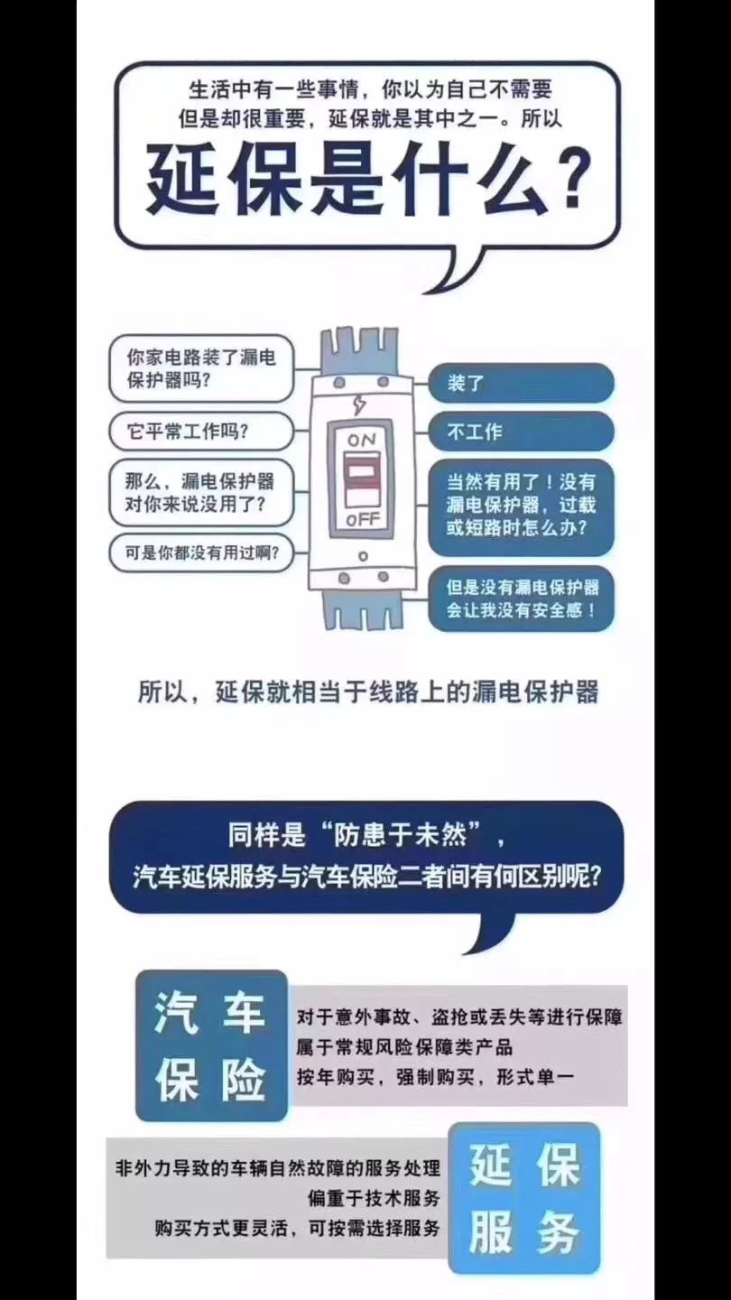 汽车延保就是桥上的栏杆 防范于未然.