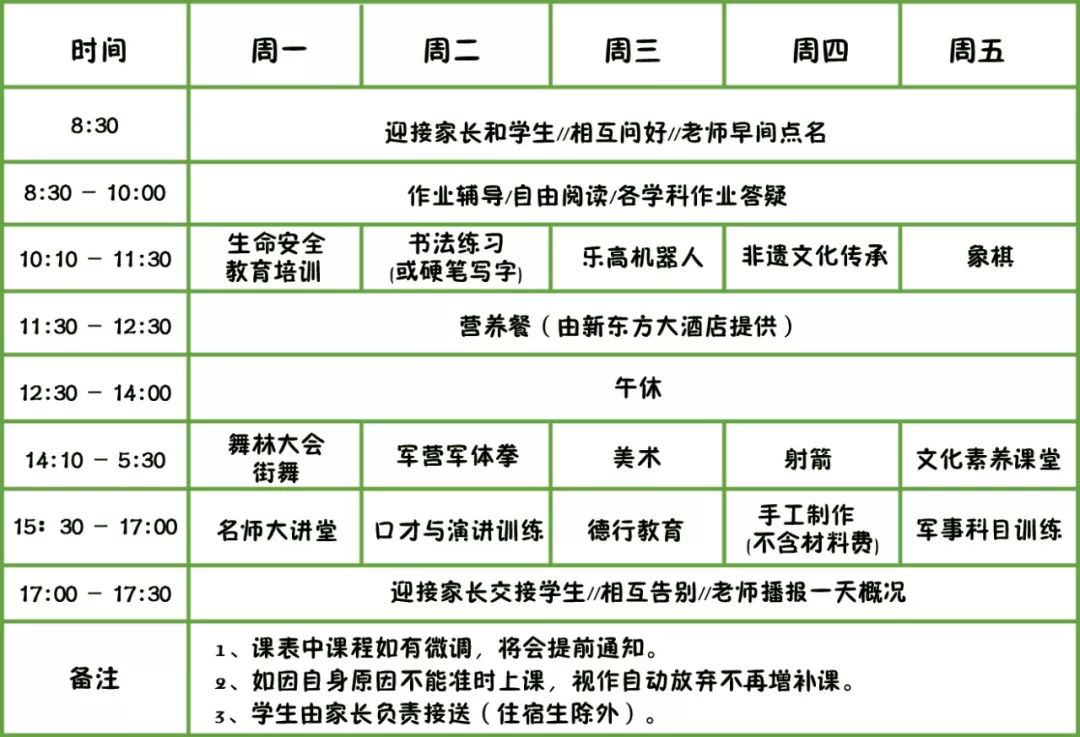 課程安排2019年7月1日6—15歲開班時間及對象文化藝術類:diy手工課