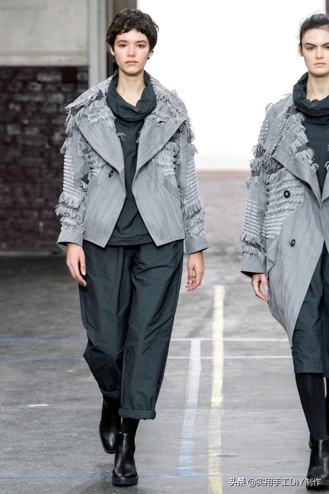 「美图分享」缤纷菱格:issey-miyake(三宅一生)2019秋冬季成衣秀_冲击