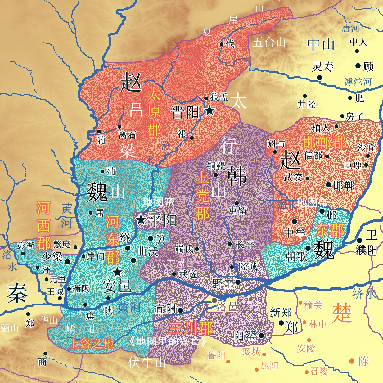 晋朝行政地图图片