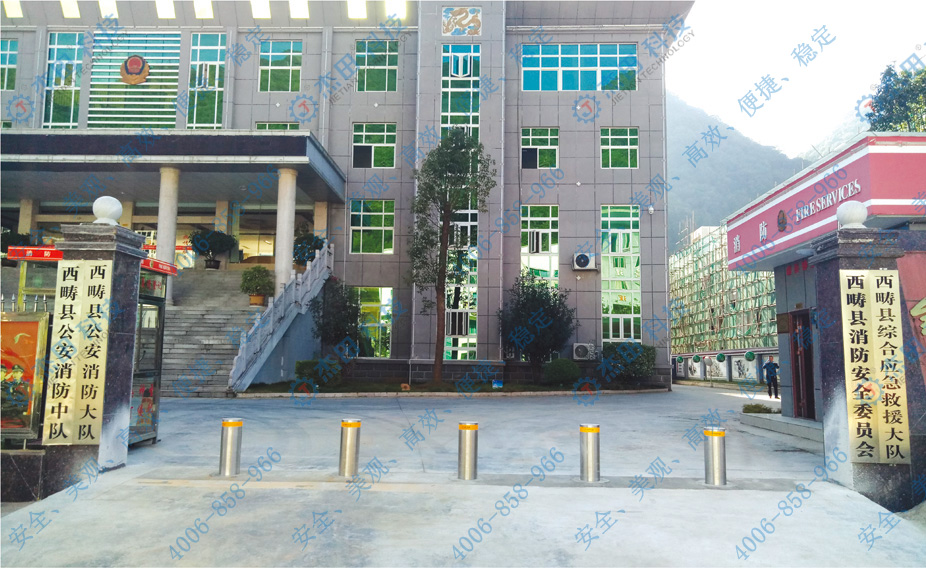 杰田科技防冲撞升降柱项目案例图集