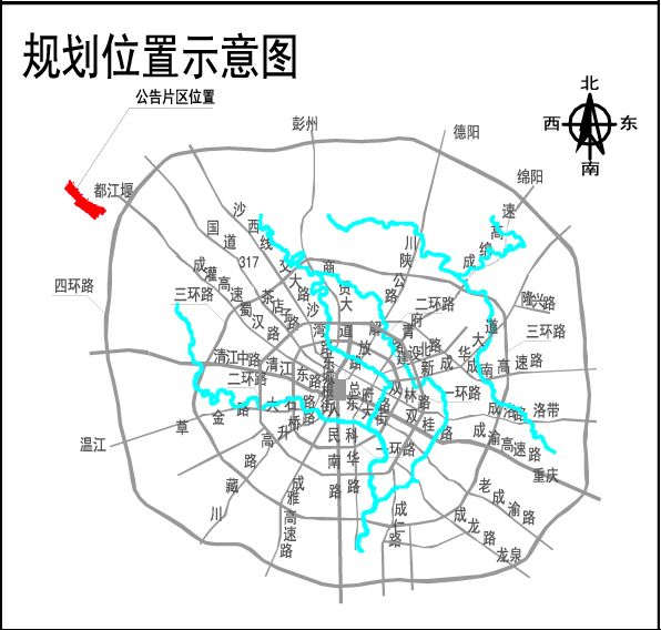 成都七环规划高清图图片