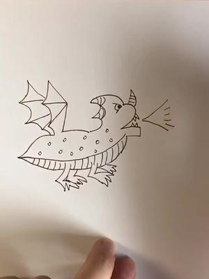 用数字132画出喷火龙抖音小助手