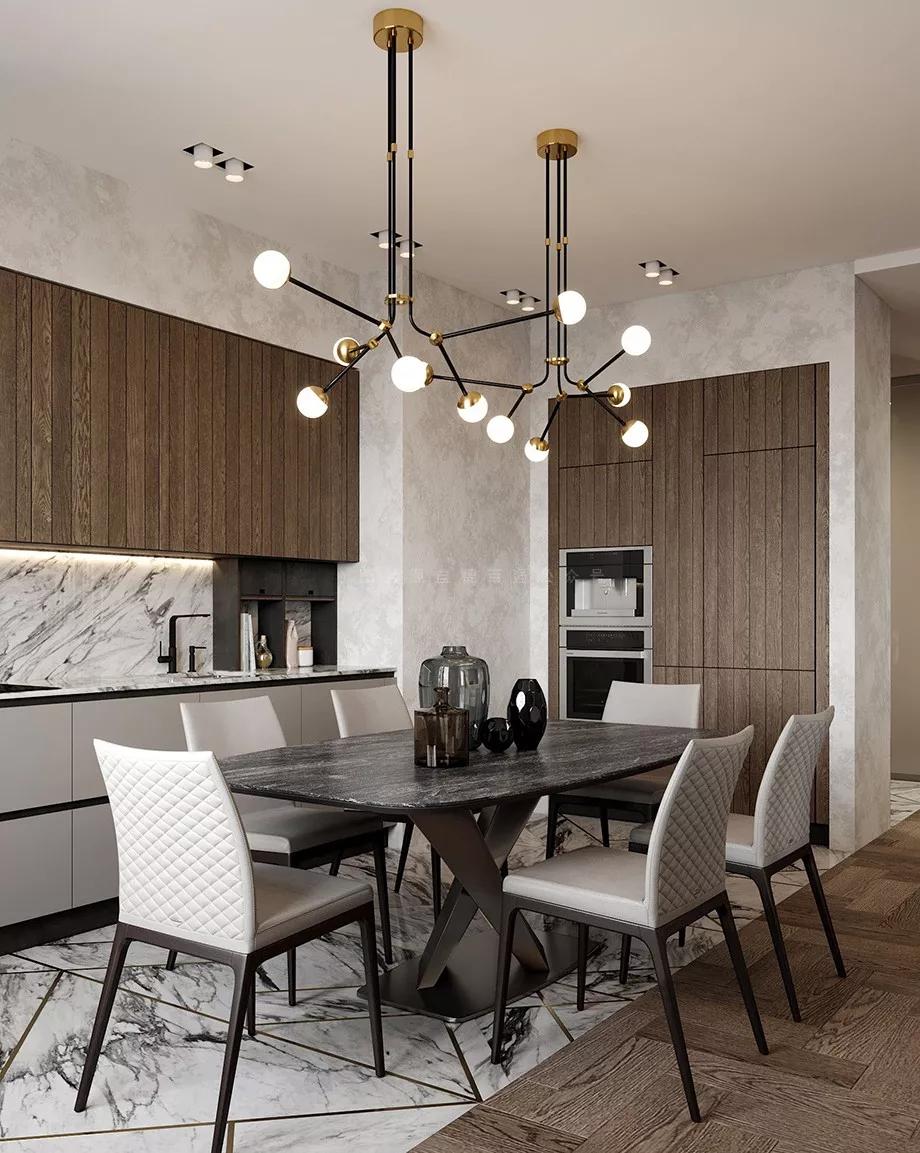 木饰面巧搭岩石板颜值满分的家装案例分享