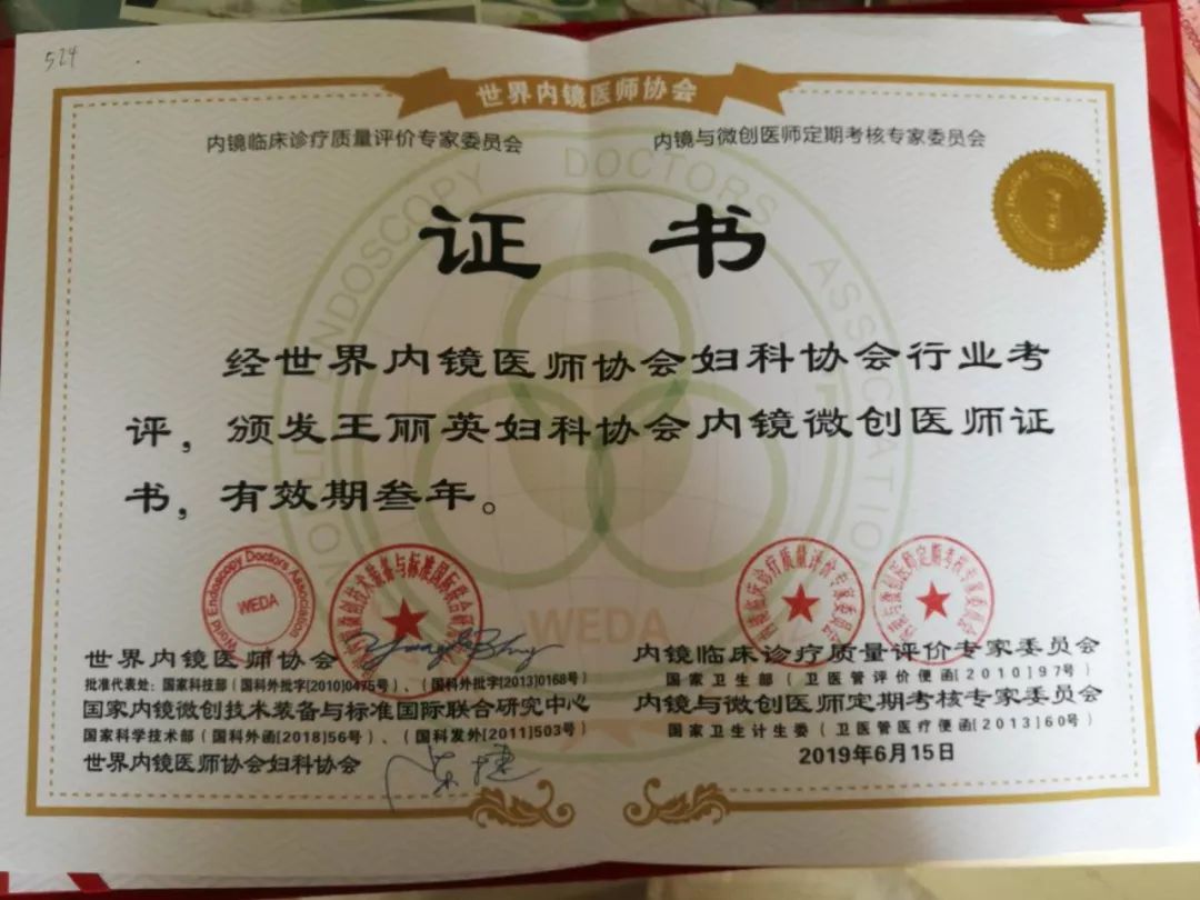 山西现代妇产医院王丽英获"世界内镜医师协会妇科协会常务理事"殊荣