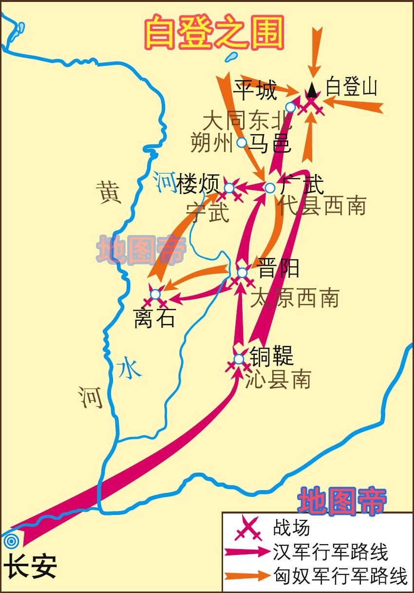 白登山地图图片