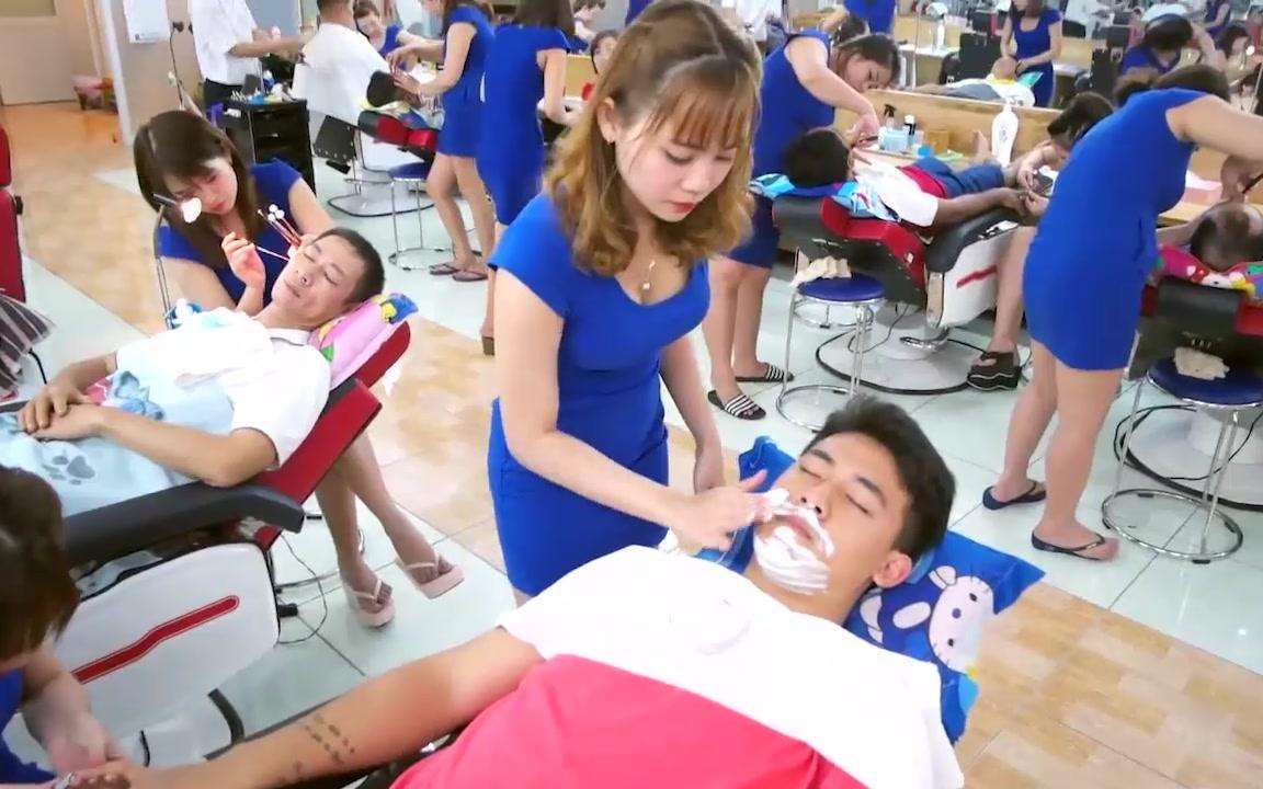 原创越南的理发店到底有什么奥秘,能吸引中国男性游客不断前往理发?