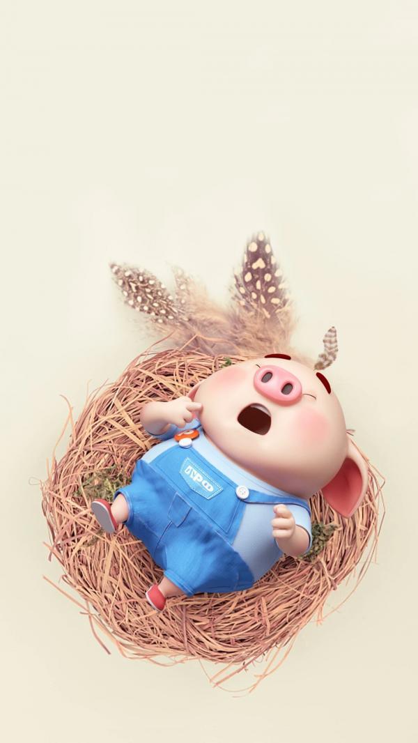 猪小屁手机壁纸永远做个快乐的人