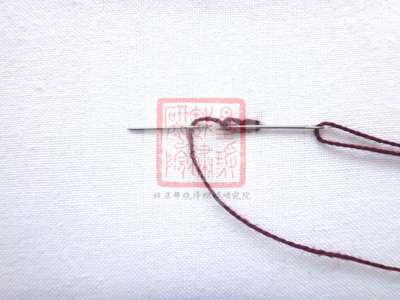 中国刺绣针法之辫子股针(一)