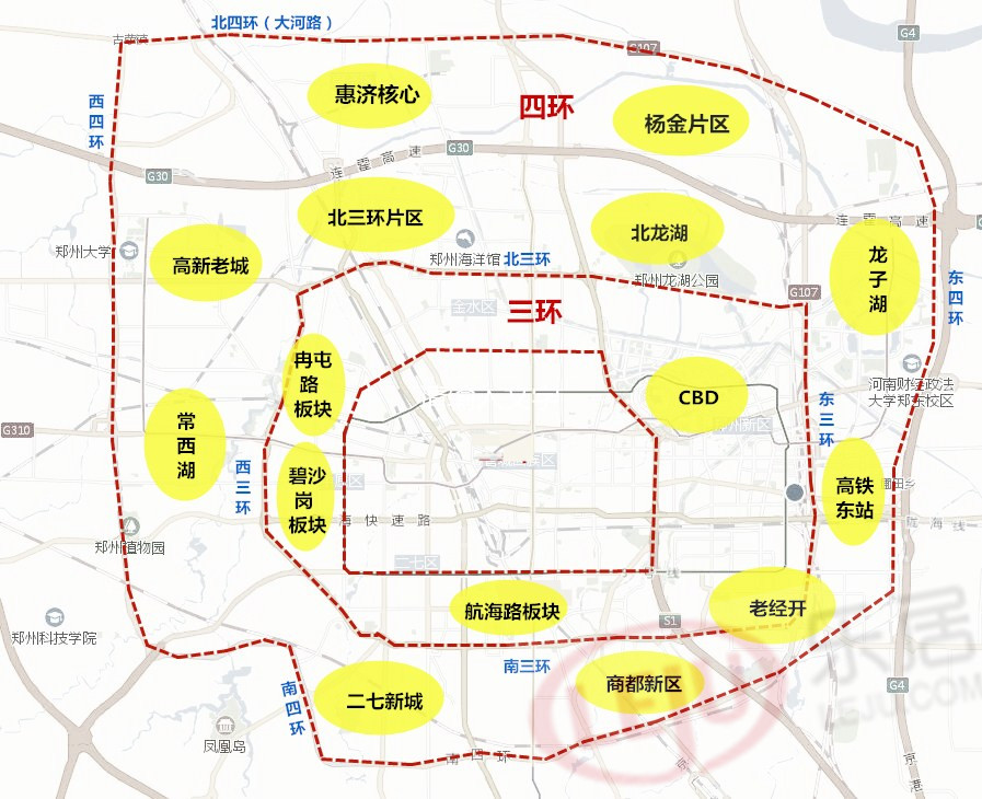郑州南五环具体位置图片