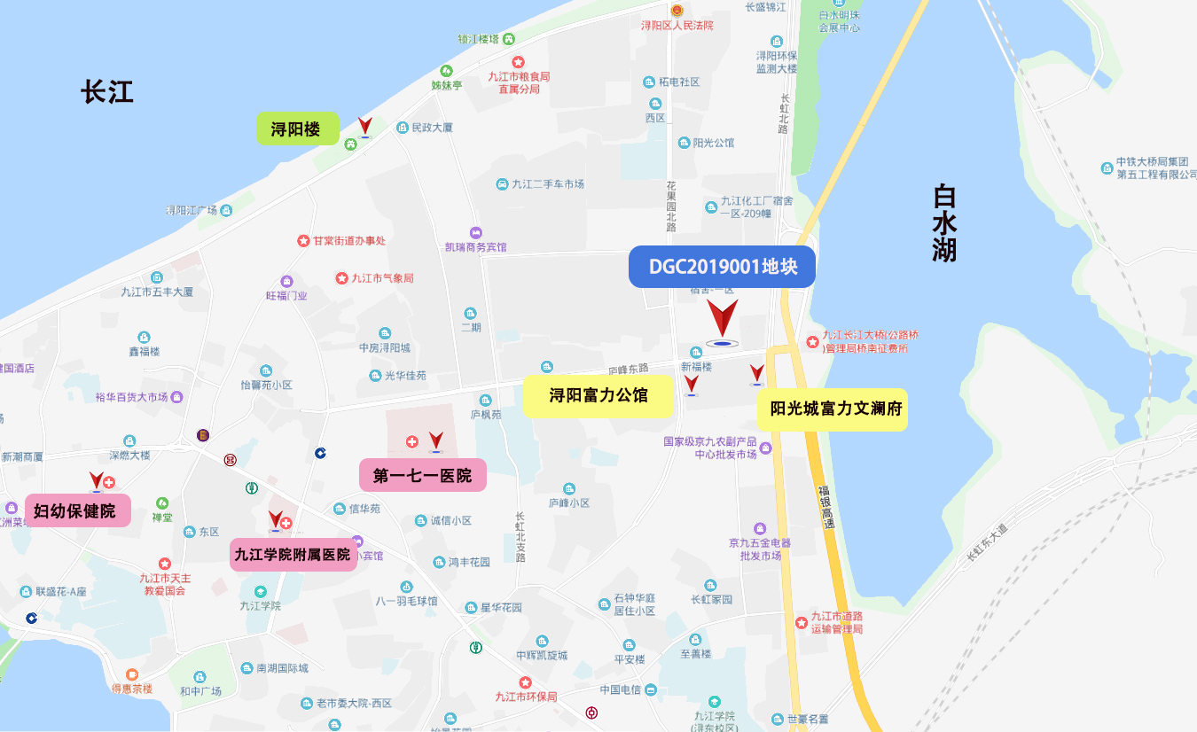 九江市地图 浔阳区图片