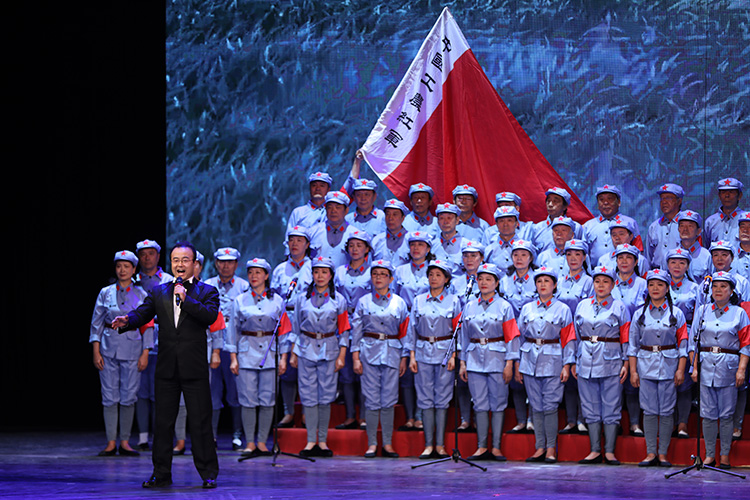 朝阳群众唱红歌廉洁正气社区传