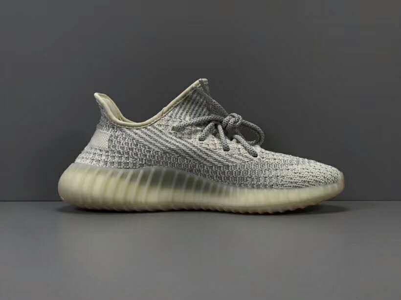 须白满天星adidasyeezyboost350v2lundrf细节赏析