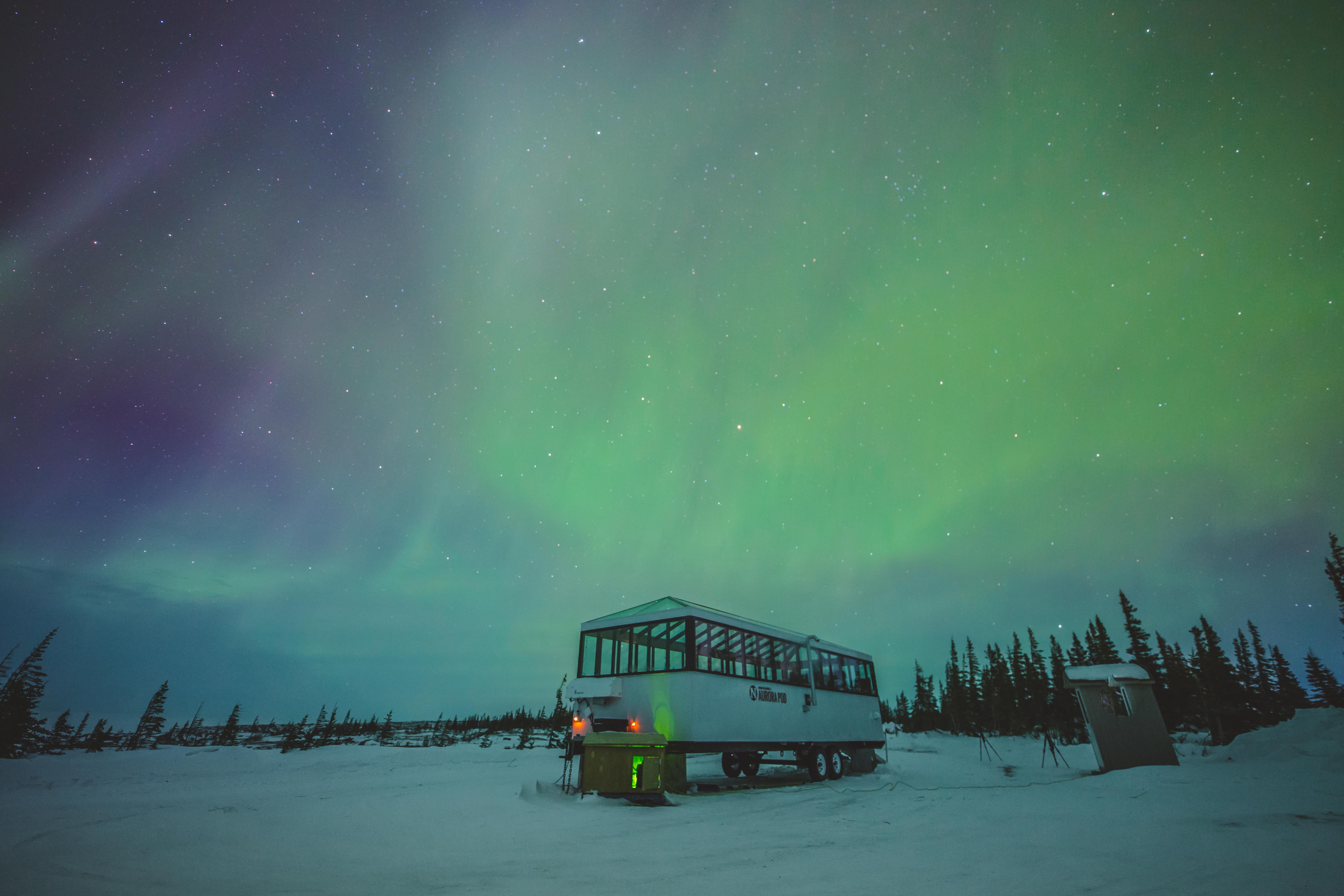 超适合看北极光的地方,位于加拿大马尼托巴省