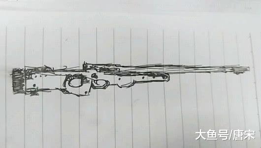 m416简笔画 突击步枪图片