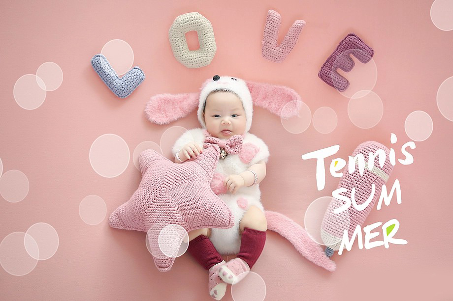 天津百天宝宝可以这样照相,太可爱了!