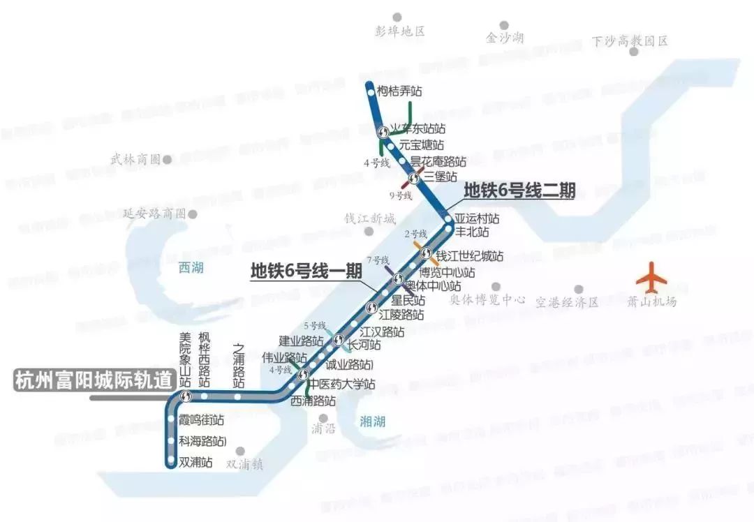 萧山地铁5号线线路图图片