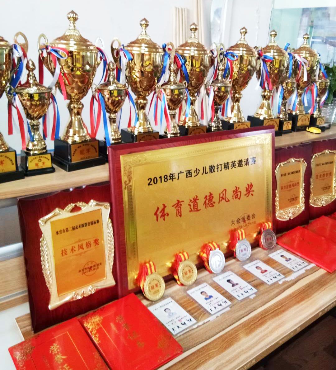 骄傲贵港猛士散打搏击俱乐部广西内狂拿20多个冠军