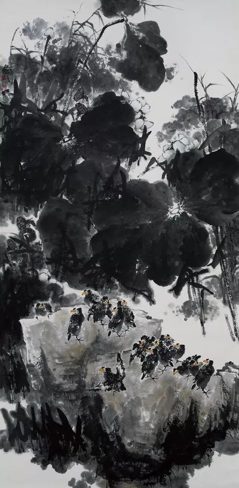 文化中国少年行名家评审娄建国国画作品展