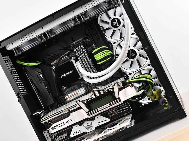 散热的战争夏日9900krtx2080360一体水冷实战测试风道