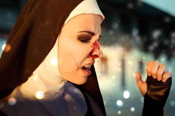 杀手5赦免剧情向cos冷酷光头哥大战凶猛修女