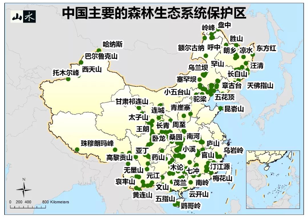 中国三大林区分布图图片