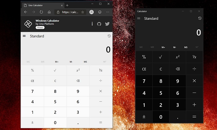 Win10的计算器应用程序被移植到Android/iOS和Web上