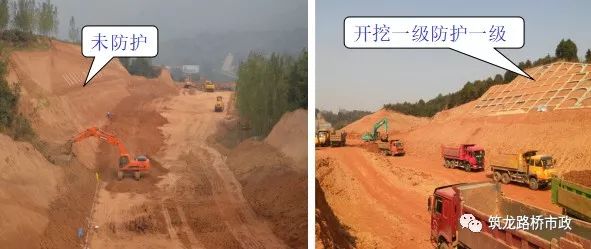 4)挖方路基開挖至基底高程應預留路床基底壓實引起的下沉量,其值由