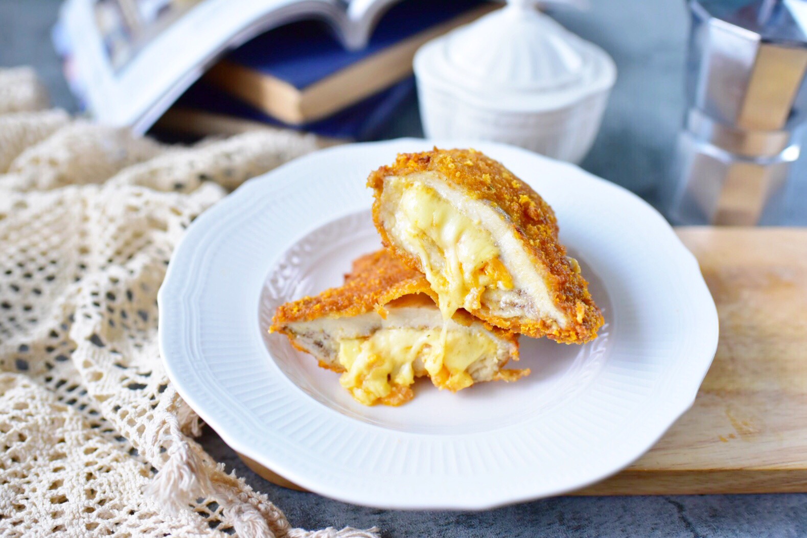 肥宅芝士控的快乐咸蛋黄爆浆鸡排