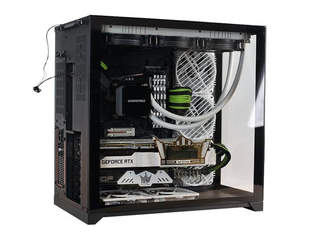 散热的战争夏日9900krtx2080360一体水冷实战测试风道