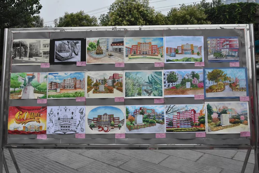 筑梦甲子路书画寄深情邢台五中美术部成功举办迎建校60周年书画展