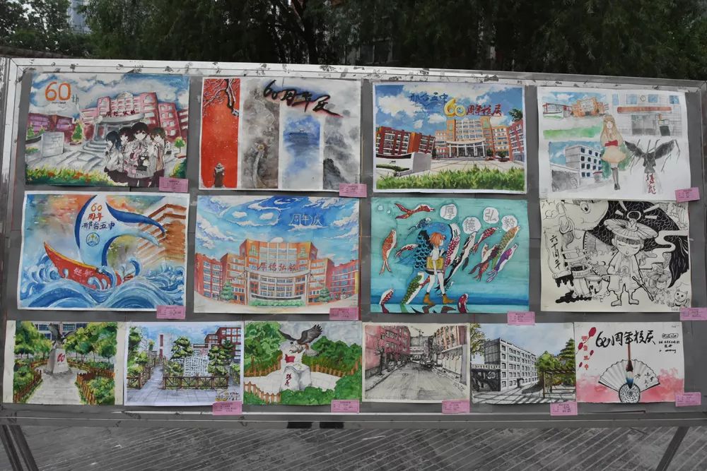 筑梦甲子路书画寄深情邢台五中美术部成功举办迎建校60周年书画展