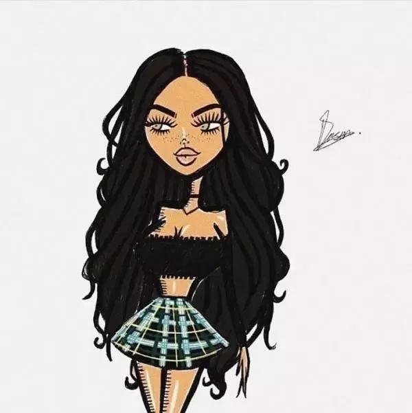 小麦色的皮肤,小可爱背心跟格子裙,这身属于madison beer的经典造型