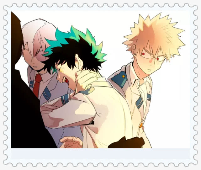 我的英雄学院日漫死柄木吊和绿谷站一起妥妥的怪兽与公主