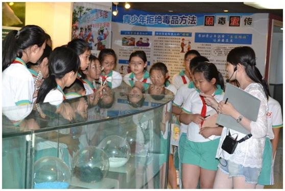 津南区司法局北闸口司法所组织学生参观禁毒基地_毒品