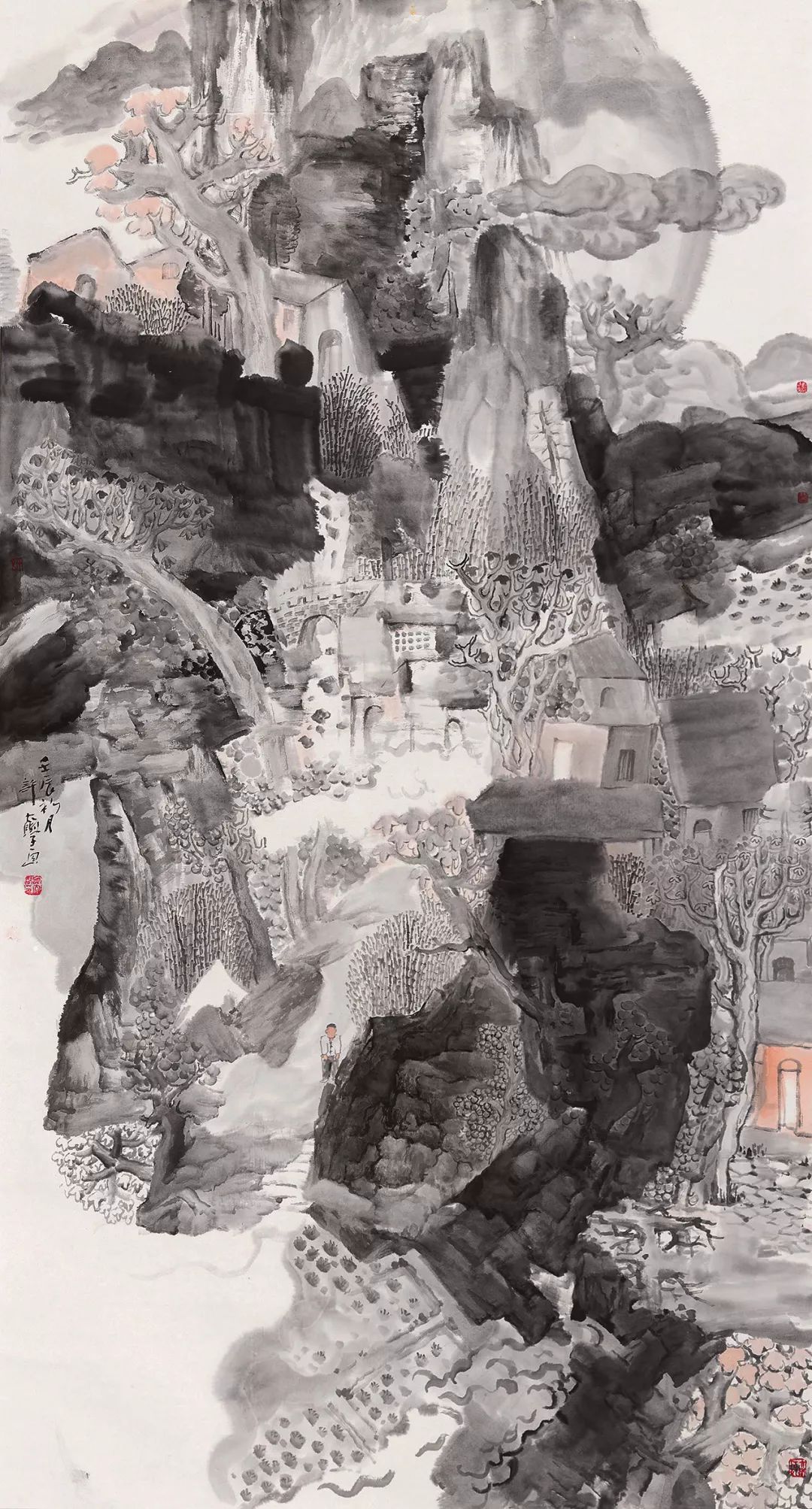 书画世界许太学起手落笔随浓随淡许太学山水画之浅谈