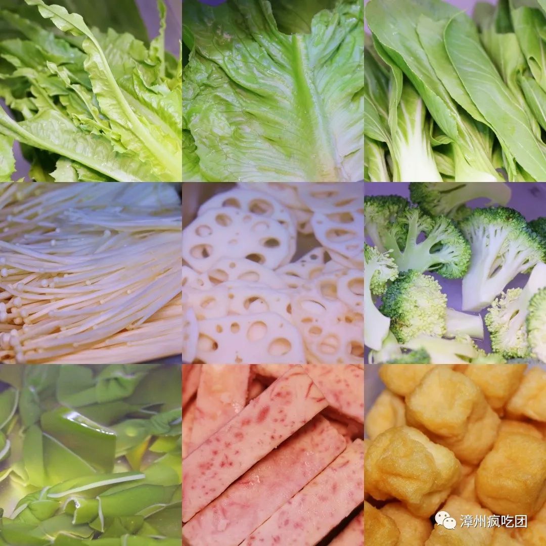 麻辣烫人气单品金针菇脆爽的藕片软糯的芋头新鲜欲滴的各类绿色蔬菜