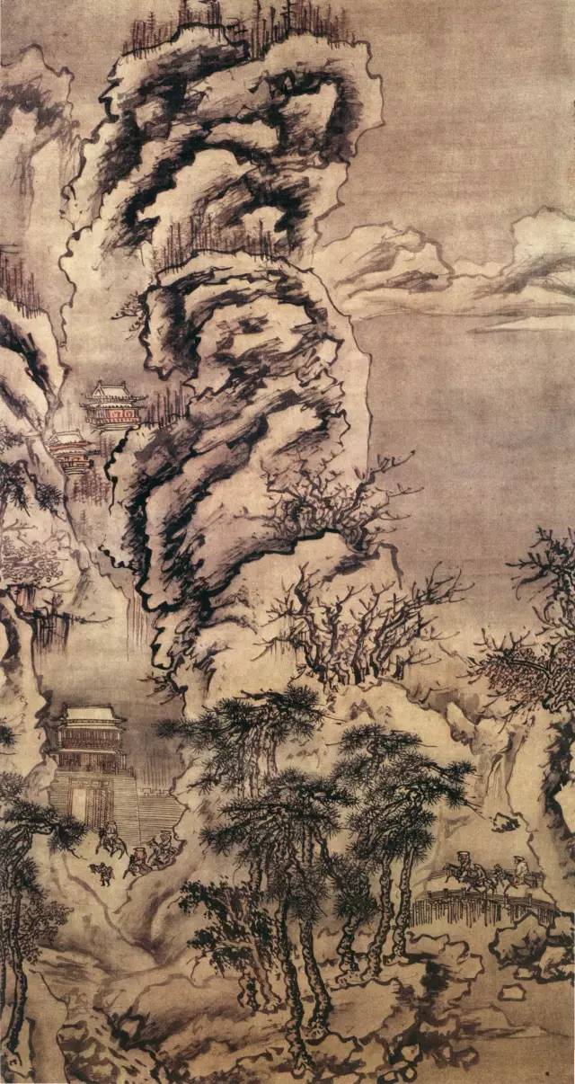 一千年来,冰雪山水画都是咋画的?_雪景