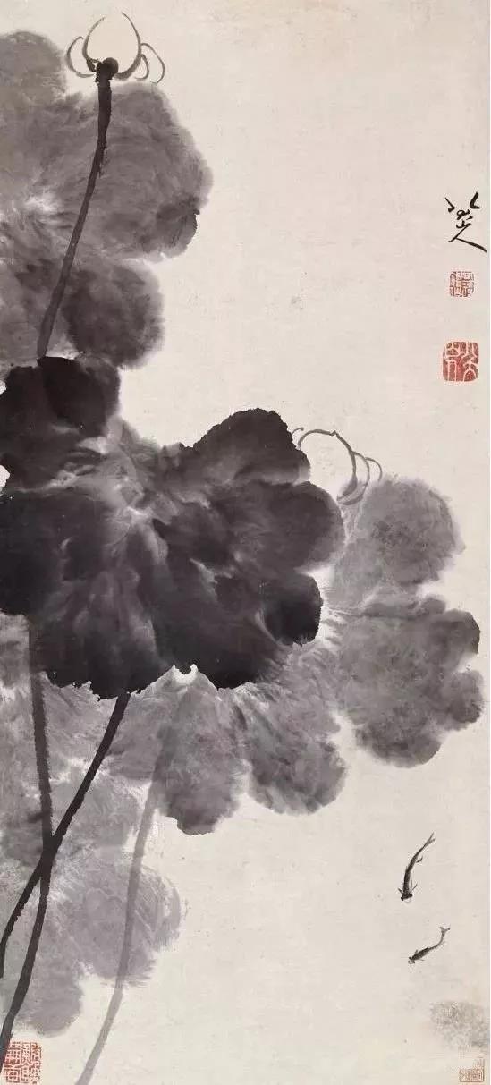 八大山人的荷,可乘凉!_荷花