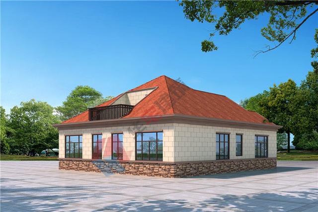 农村自建房一层房屋别墅设计图15万建成适合父母养老