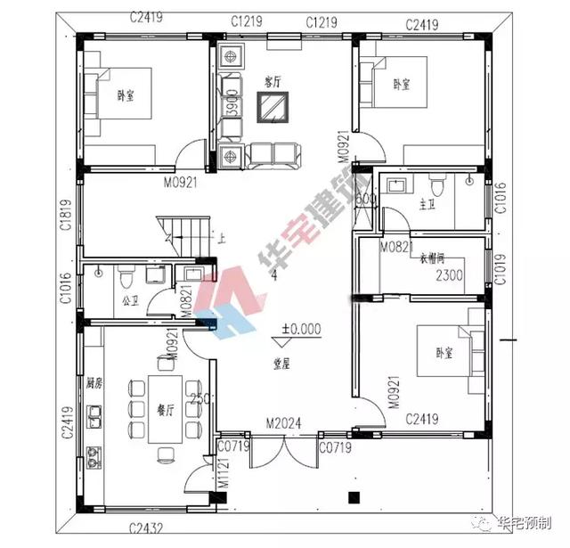 農村自建房一層房屋別墅設計圖15萬建成適合父母養老