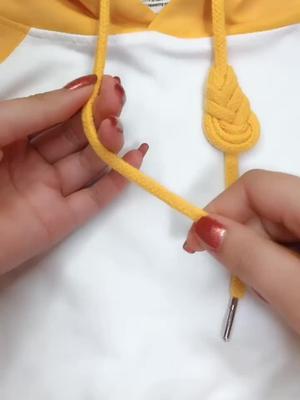 卫衣带子这样系完美