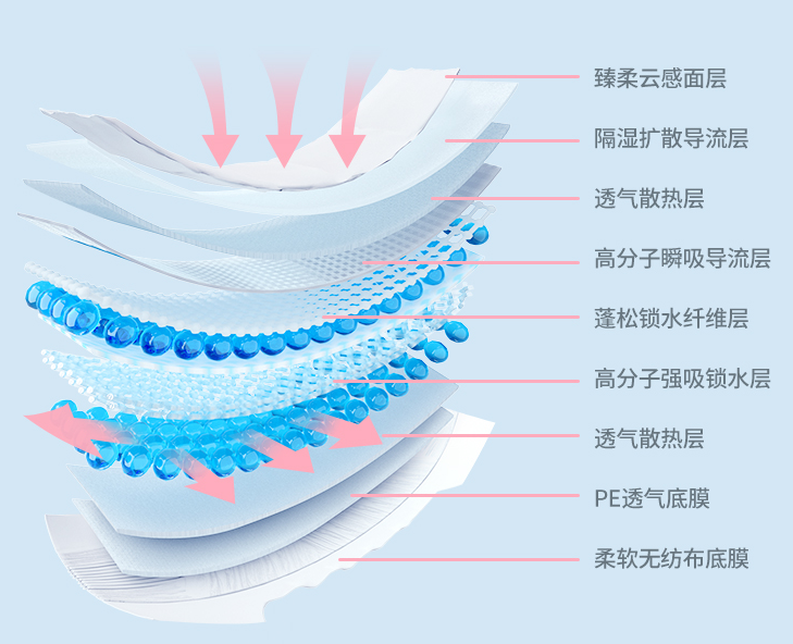 尿不湿结构图解图片