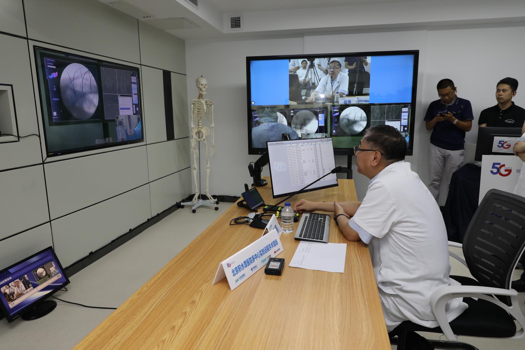 5g助力积水潭医院,成功完成全球首例机器人多中心联合远程骨科手术