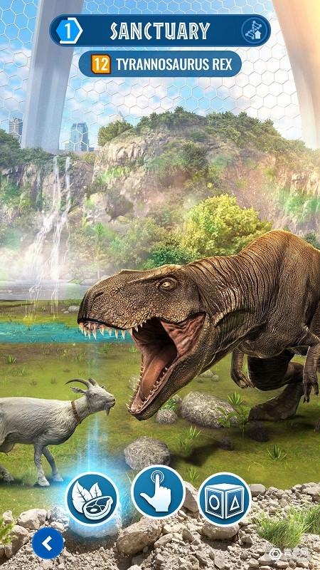 《jurassic world alive》现已支持在ar中与恐龙互动