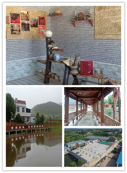 依山傍水,孝贤长廊,文化广场,健身文娱是山冲村的品牌;连片的荸荠地