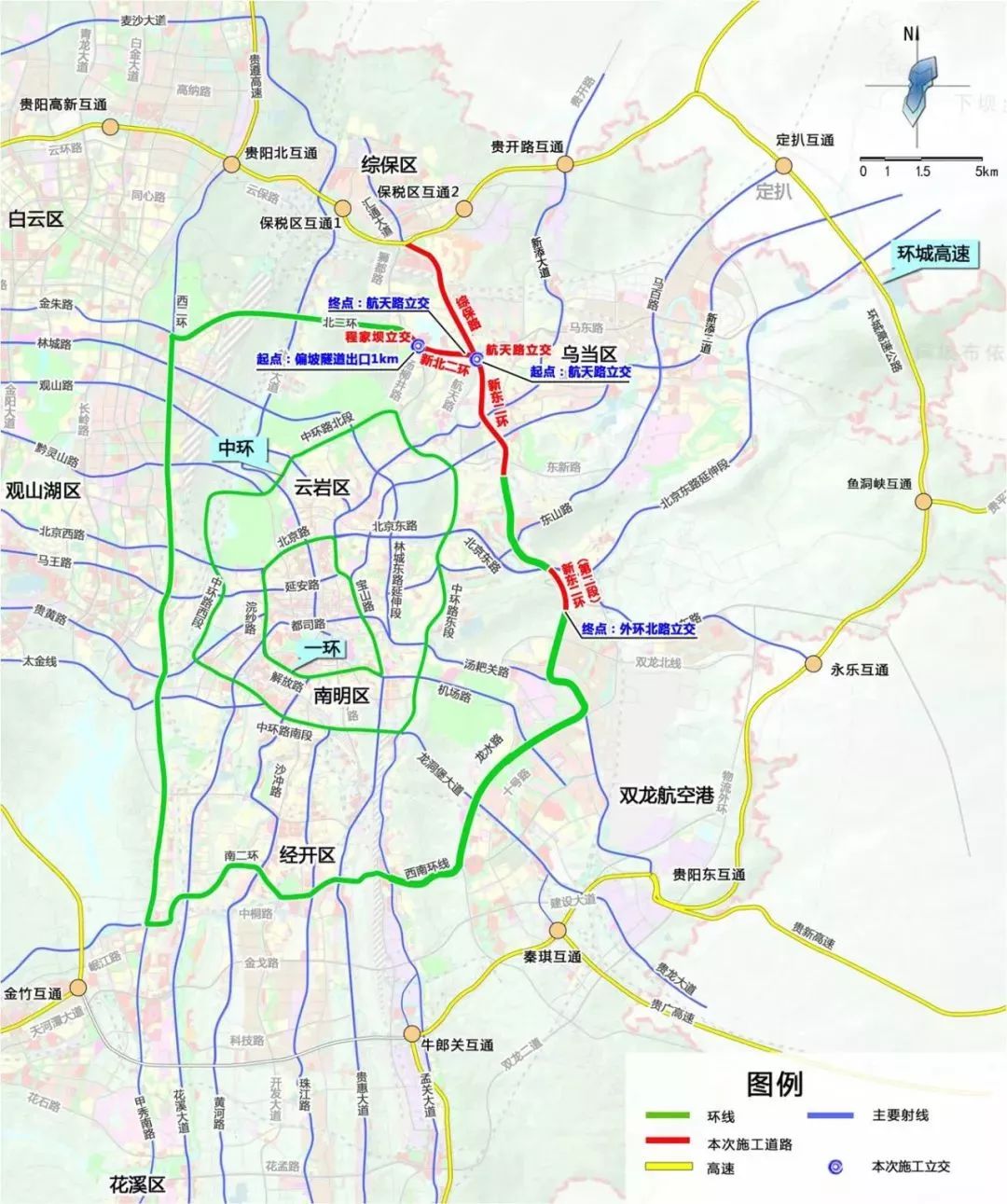 乌当区东新路线路图图片