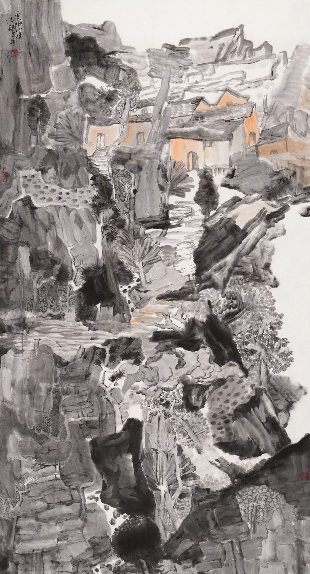 书画世界许太学起手落笔随浓随淡许太学山水画之浅谈